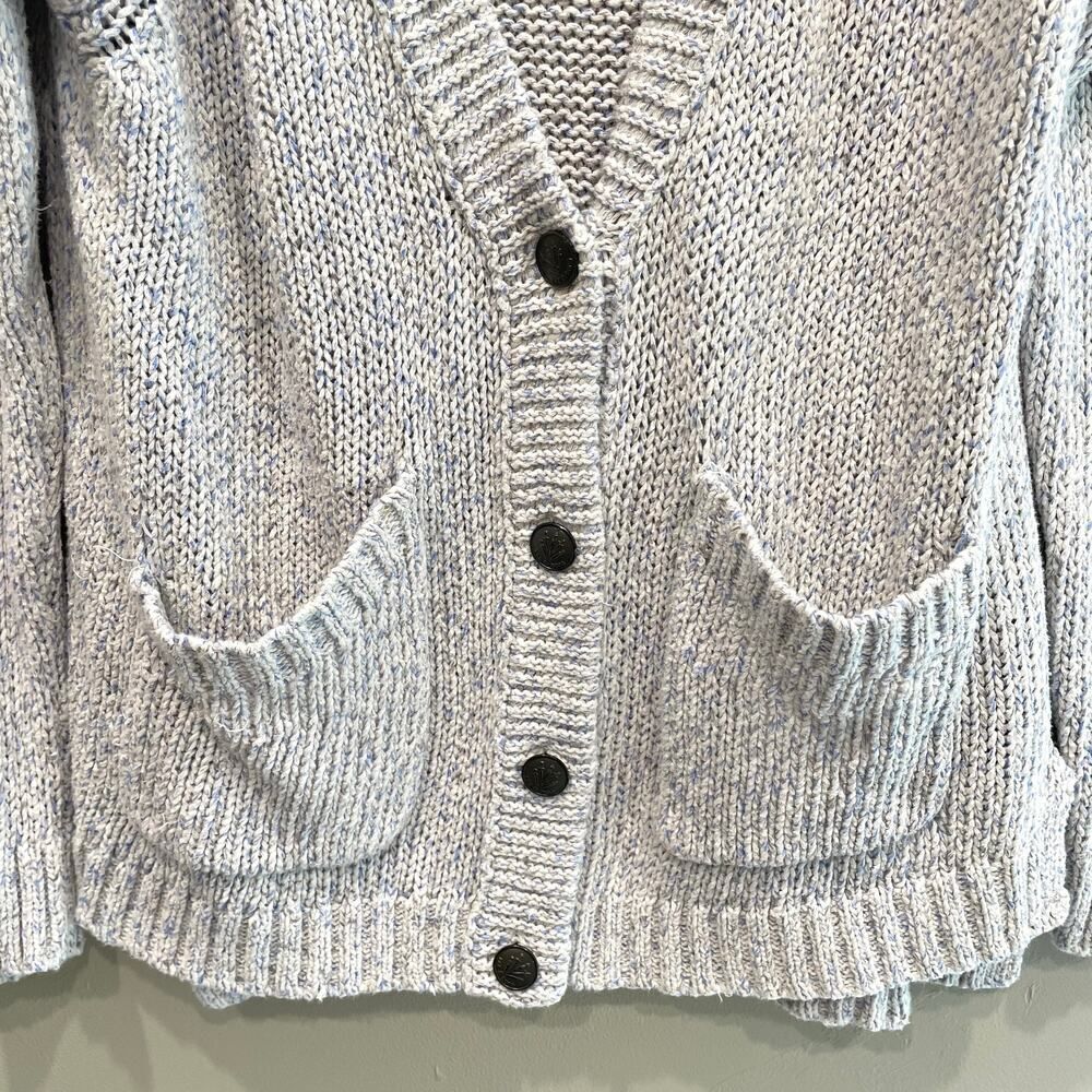 Rag & Bone Candace Cardigan in Ivory Blue Lavender - Size: Medium - Picture 7 of 11